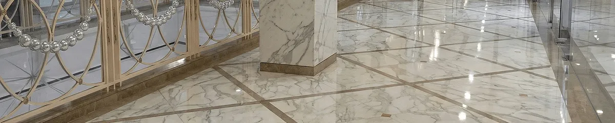 Beautiful marble floor professionally installed in Orlando, FL