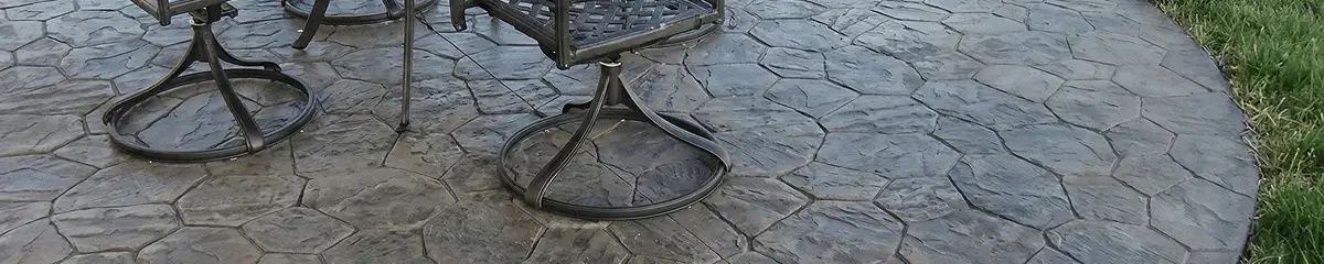 Garden relaxation area with professionally installed stone flooring in Orlando FL